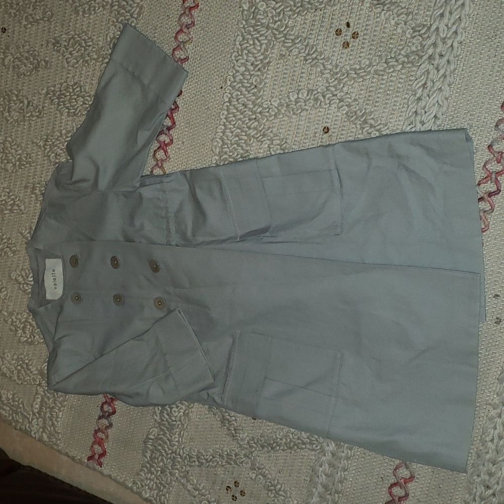 New Valette cotton linen coat size xs